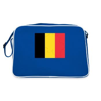 Drapeau belge Belgique Drapeau belge Belge - Sac Retro - bleu/blanc - Dos