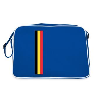 Drapeau belge Belgique Drapeau belge Belge - Sac Retro - bleu/blanc - Dos