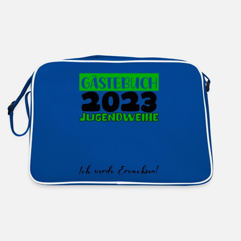 Jugendweihe 2023 Gästebuch Mädchen Jungen Fun Deko Retro Tasche