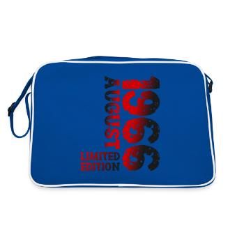 1966 August Limited Edition 57th Birthday Outfit - Retro Bag - blue/white - Back