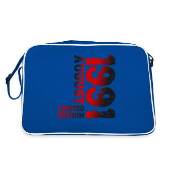 1991 Août Édition Limitée 32e Tenue d’anniversaire - Sac Retro - bleu/blanc - Dos