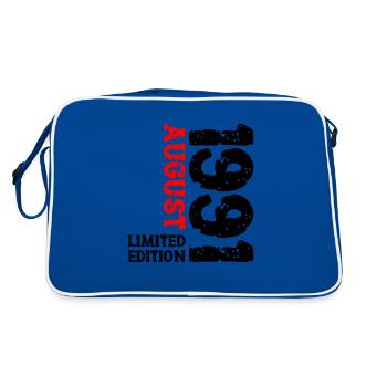1991 Août Édition Limitée 32e Tenue d’anniversaire - Sac Retro - bleu/blanc - Dos