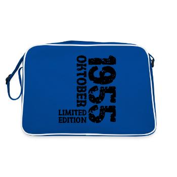 1955 octobre Limited Edition 68e anniversaire décoration - Sac Retro - bleu/blanc - Dos