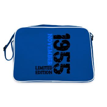 1955 novembre édition limitée 68e anniversaire décoration - Sac Retro - bleu/blanc - Dos