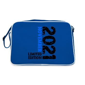 2021 November Limited Edition 2nd Birthday Decoration - Retro Bag - blue/white - Back