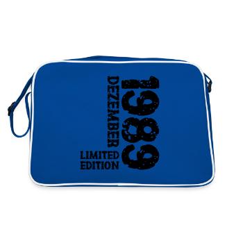 1989 décembre édition limitée 34e anniversaire décoration - Sac Retro - bleu/blanc - Dos