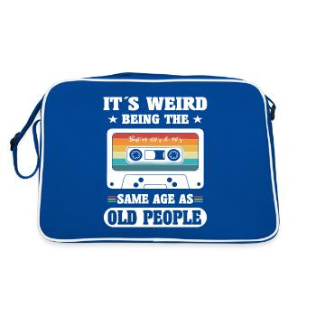 C’est bizarre d’avoir le même âge que les personnes âgées Rétro - Sac Retro - bleu/blanc - Dos