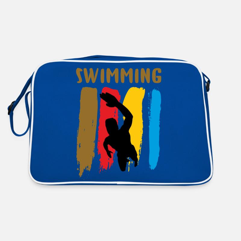 Natation - Sac Retro - bleu/blanc