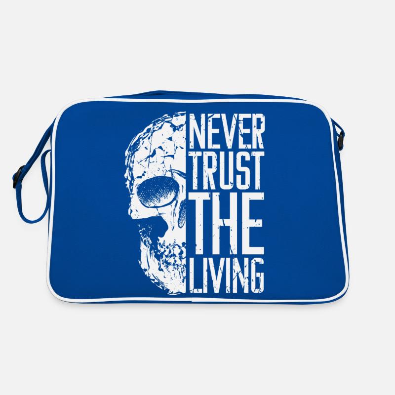 Never trust the living Retro Tasche