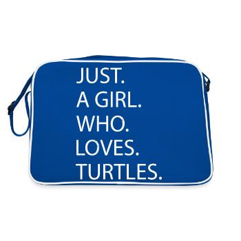 Statement Turtle Doves Wave Bday Turtle - Retro Bag - blue/white - Back