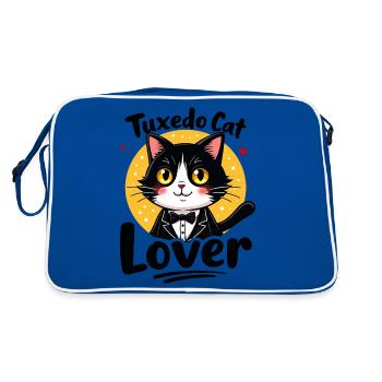 Smoking Femme Cat Lover Cadeau Cat Lover - Sac Retro - bleu/blanc - Dos