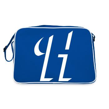 Lettre H - Sac Retro - bleu/blanc - Dos