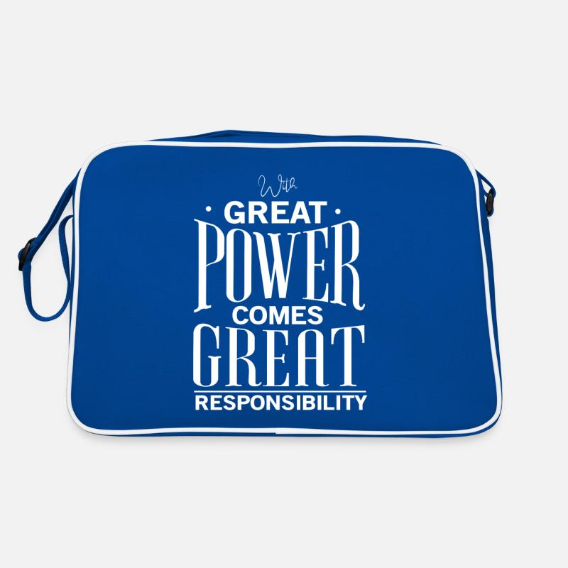 With Great Power Comes Great Responsibility No. 2 Retro Bag