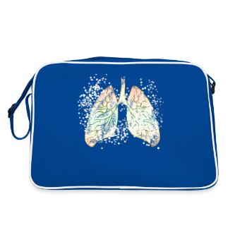 Organ lungs - Retro Bag - blue/white - Back