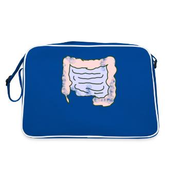 Intestinal organ - Retro Bag - blue/white - Back