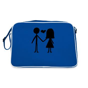Dear Couple - Retro Bag - blue/white - Back