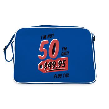 Im not 50 I'm only 49,95 Plus Tax 50 Birthday - Retro Bag - blue/white - Back