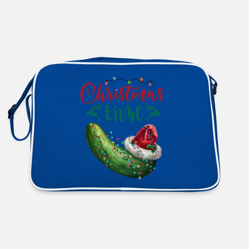 Joyeux Noël Drôle de Noël Concombre Sac Retro