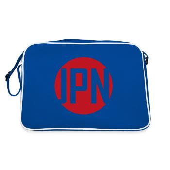JAPAN Tokyo Samurai Asia Kanji Jung Fu - Retro Bag - blue/white - Back
