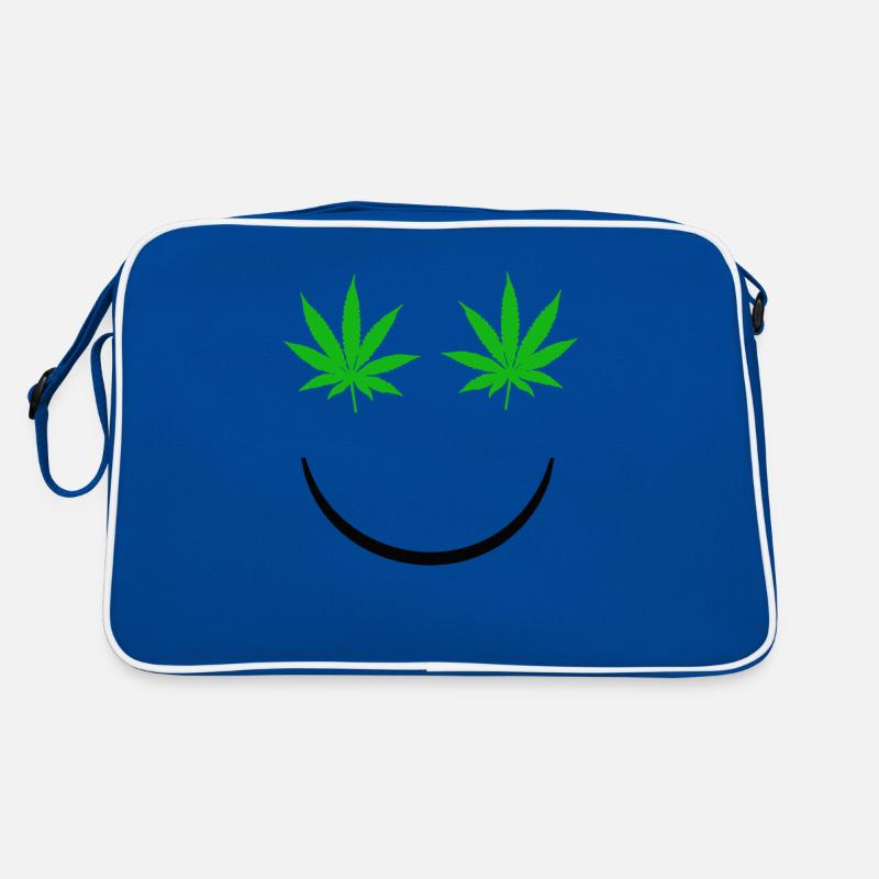 Marijuana smile Retro Bag