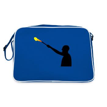 Pyro football Ultras fans - Retro Bag - blue/white - Back
