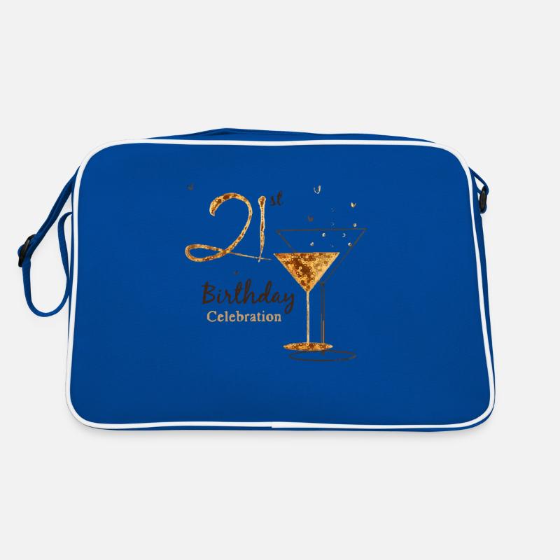 21. Geburtstag wird gross gefeiert Retro Tasche