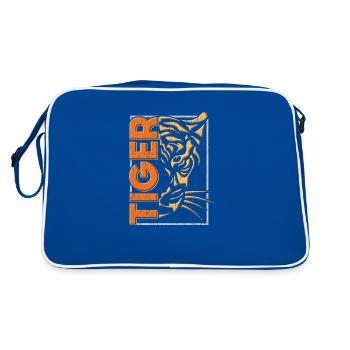 tiger - Retro Bag - blue/white - Back