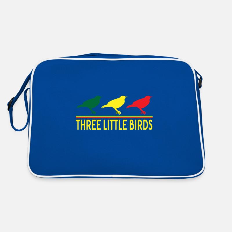 Trois petits oiseaux nature disant cadeau Sac Retro