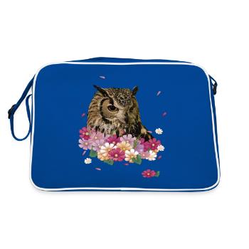 Hibou royal - Sac Retro - bleu/blanc - Dos