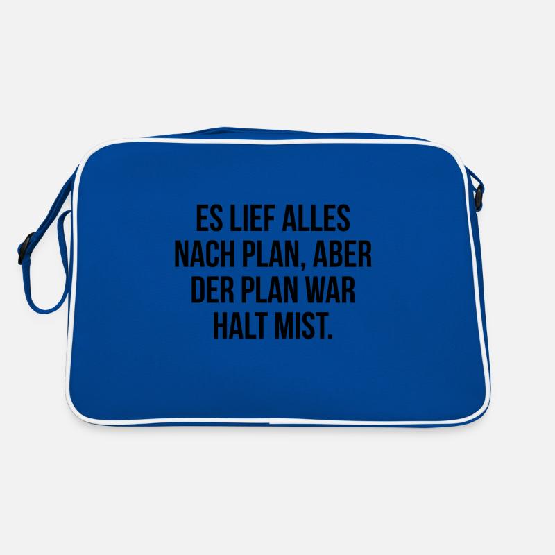 Es lief alles nach Plan aber der Plan war Mist Retro Tasche