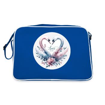 Cygne : L'amour tendre - Sac Retro - bleu/blanc - Dos
