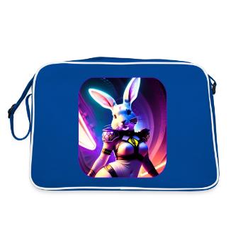 Cyberpunk Bunny Girl Science Fiction Streetpunk - Sac Retro - bleu/blanc - Dos