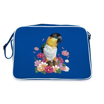 Le caïque à tête noire - Sac Retro - bleu/blanc - Dos