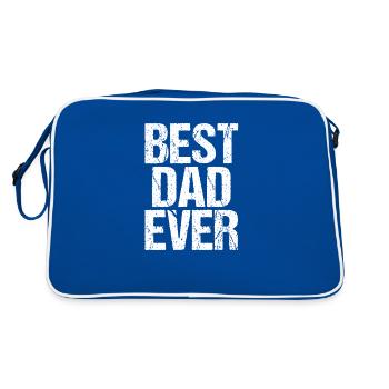 Best Dad Ever - Retro Bag - blue/white - Back