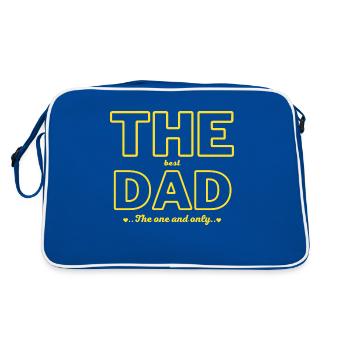 THE best DAD - Sac Retro - bleu/blanc - Dos