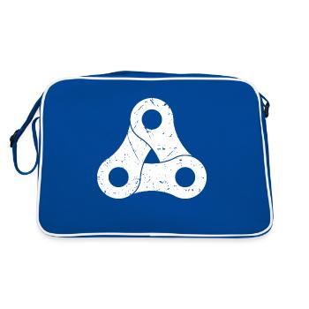 Bicycle chain - Retro Bag - blue/white - Back