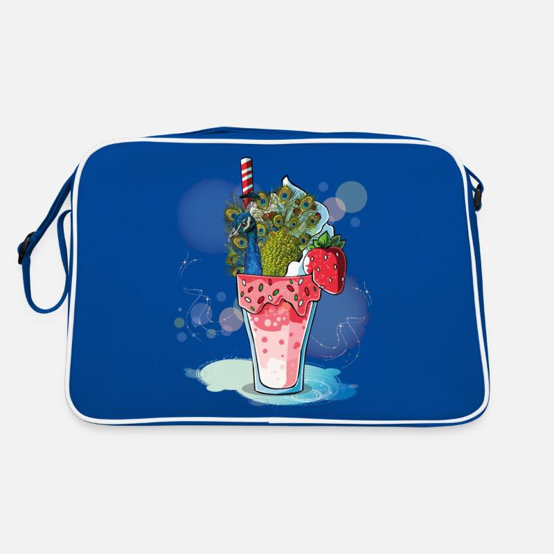 Paon - Sac Retro - bleu/blanc