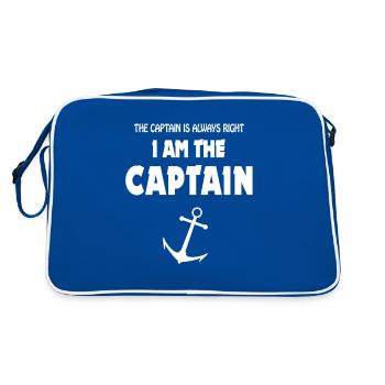 Captain is always right, I'm the Captain Anker - Retro Bag - blue/white - Back