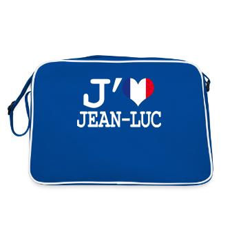 I love jean-luc - Retro Bag - blue/white - Back