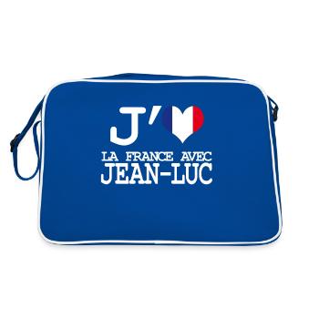 I love France with Jean Luc - Retro Bag - blue/white - Back