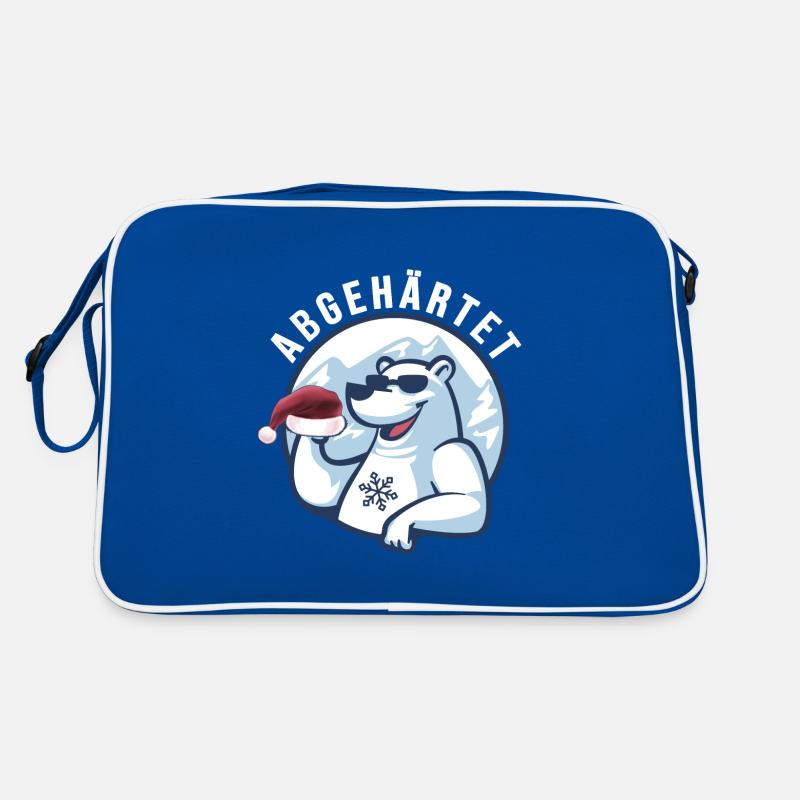 Eisbader cooler Winterschwimmer abgehärtet Retro Tasche