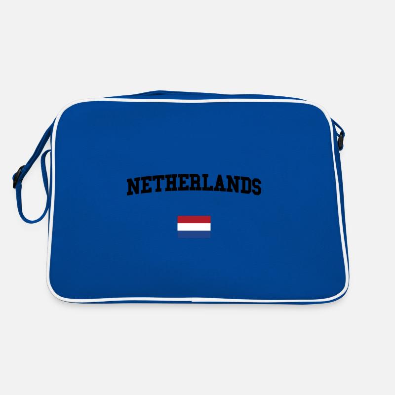 NIEDERLANDE - Retro Tasche - Blau/Weiß