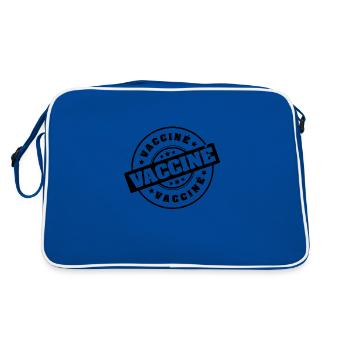 VACCINÉ - Sac Retro - bleu/blanc - Dos