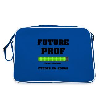 FUTURE PROF - Sac Retro - bleu/blanc - Dos