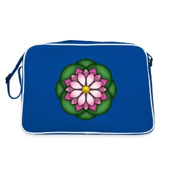 Lotus - Retro Bag - blue/white - Back