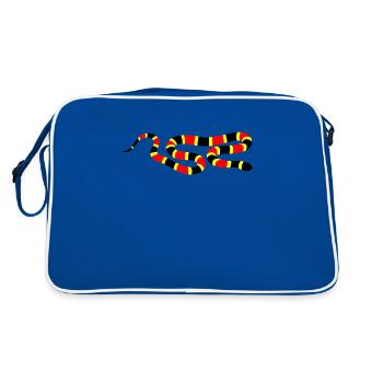 Serpent - Sac Retro - bleu/blanc - Dos