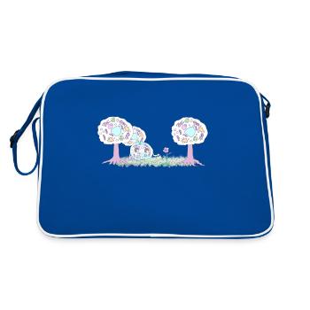 Plant Cell Biology Nature - Retro Bag - blue/white - Back