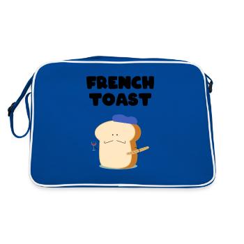 French Toast France poor knight french bread - Retro Bag - blue/white - Back