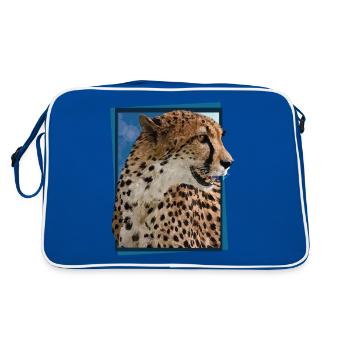 cheetah - Retro Bag - blue/white - Back