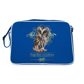 Hibou du Nord - Sac Retro - bleu/blanc - Dos